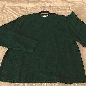 ~Green felty mock neck sweater~ perfect for fall and even winter